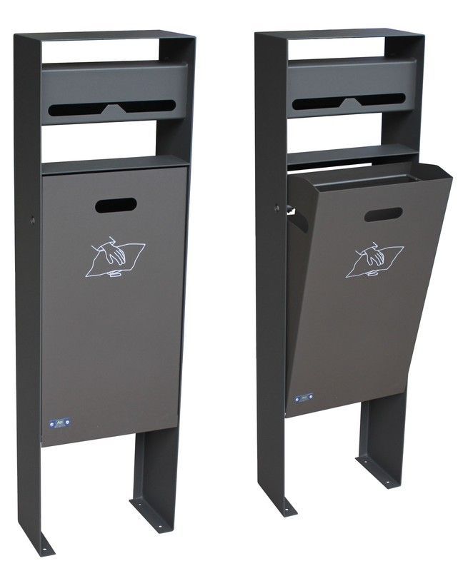 Papelera con dispensador bolas Can