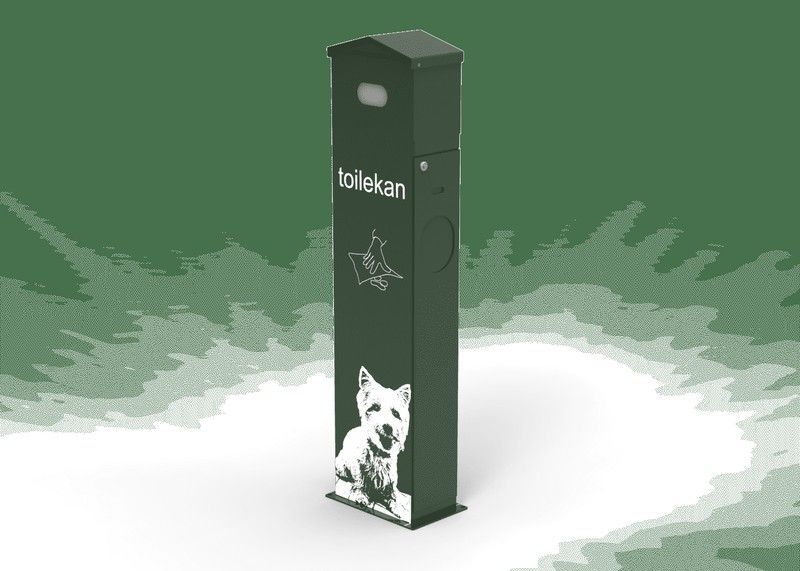 Papelera con dispensador de Bolsas