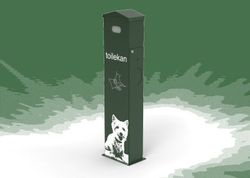 Papelera con dispensador de Bolsas