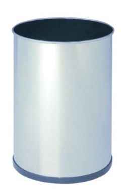 Papelera de acero inoxidable