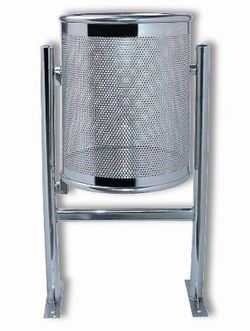 Papelera de exterior inoxidable basculante 75lts