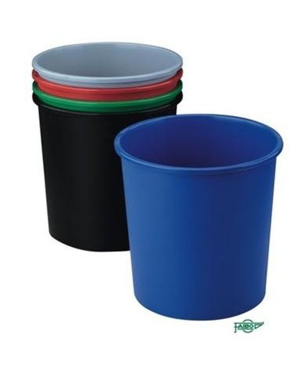 Papelera de plástico cerrada faibo 318