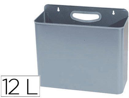 Papelera Metalica 99 de Pared 33X13X29 cm Gris