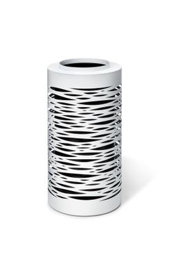 Papelera Nyon 80 L textura LINEAR con Cenicero