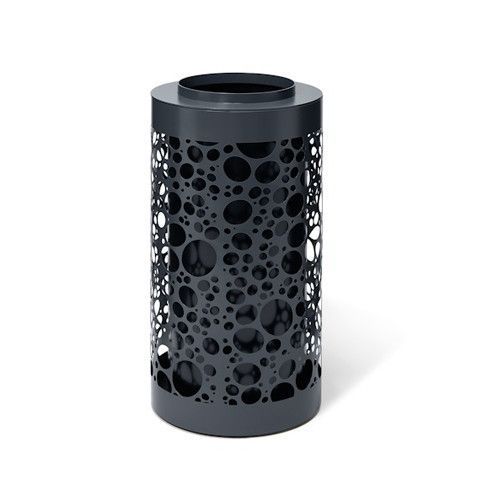 Papelera Nyon 80 L textura ORGANIC con Cenicero