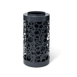 Papelera Nyon 80 L textura ORGANIC con Cenicero