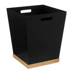 Papelera Oficina Bambu Bava Negra