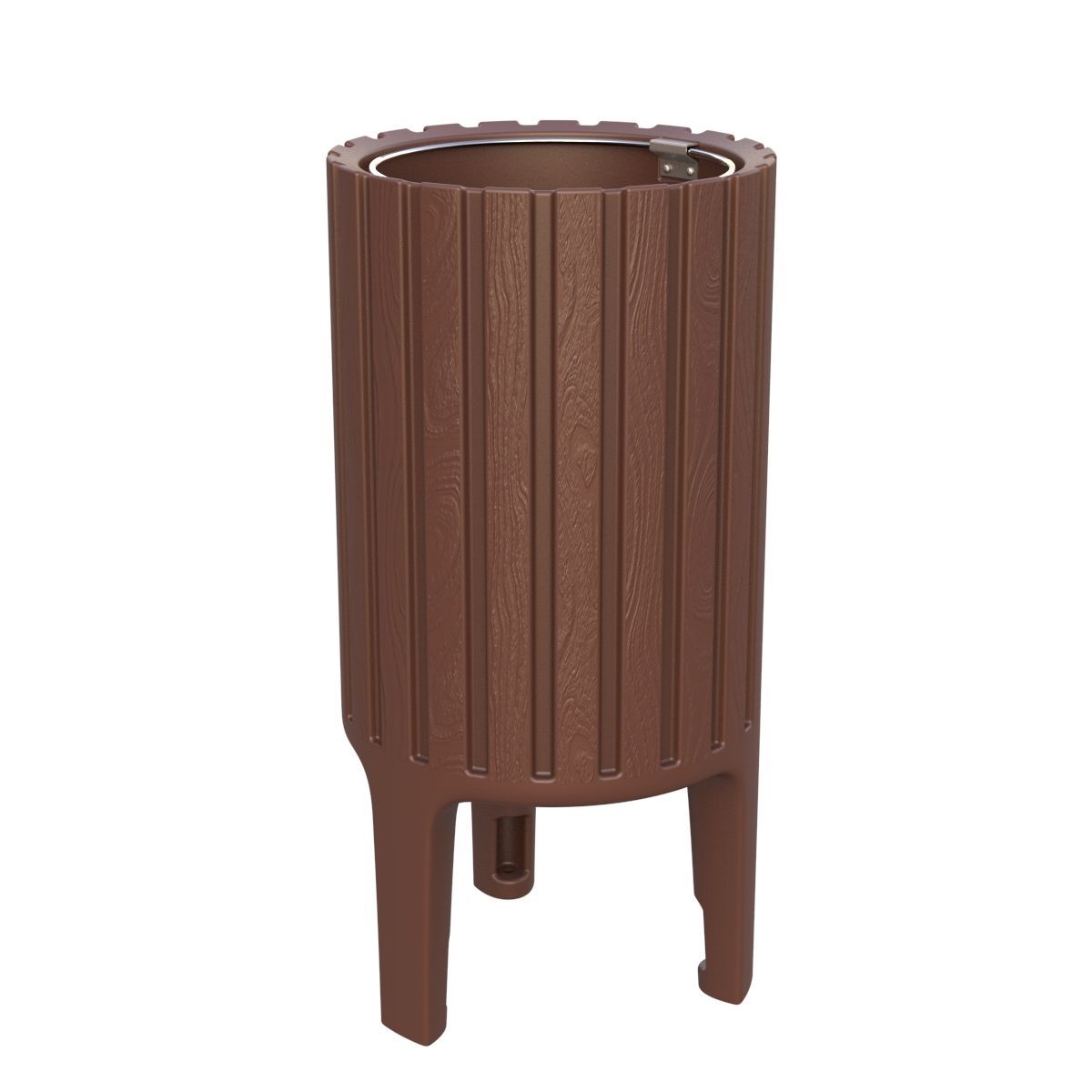 Papelera para exterior Reciclada color Marrón