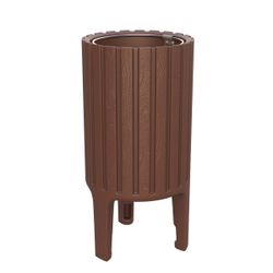 Papelera para exterior Reciclada color Marrón