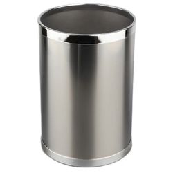 Papelera pequeña redonda inoxidable