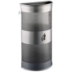 Papelera perforada semicircular  90l
