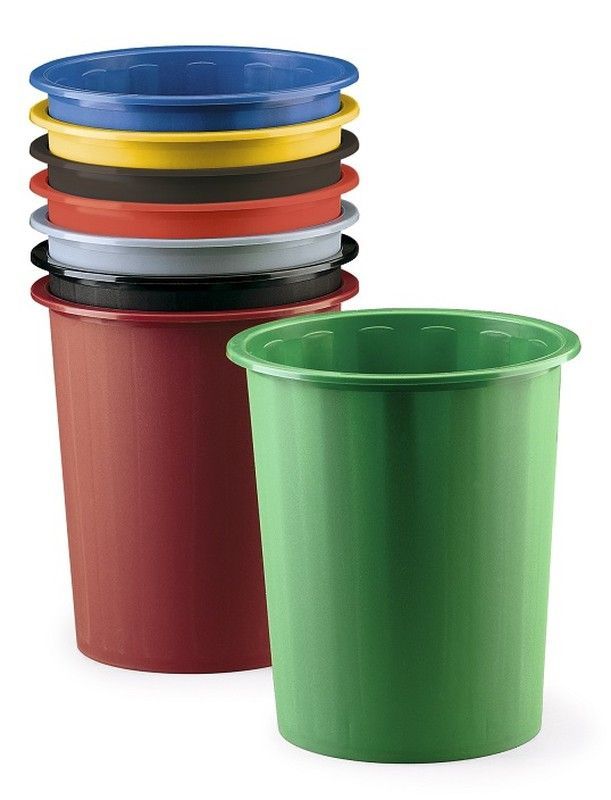 Papelera plástico colores