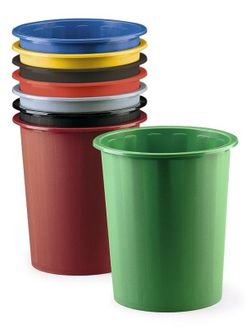 Papelera plástico colores