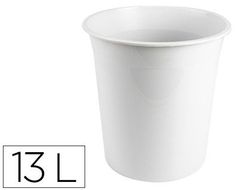 Papelera plastico q-connect gris opaco 13 litros