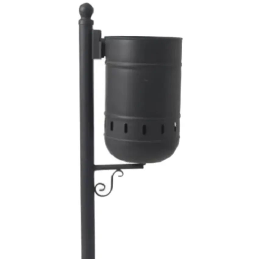 Papelera urbana gris oxidón de 40lts