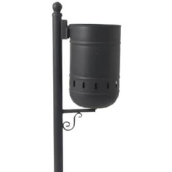 Papelera urbana gris oxidón de 40lts