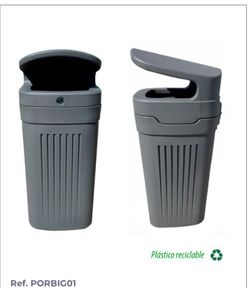 Papelera Urbana Polietileno Reciclada