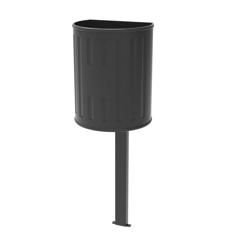 Papelera urbana tramontana media luna