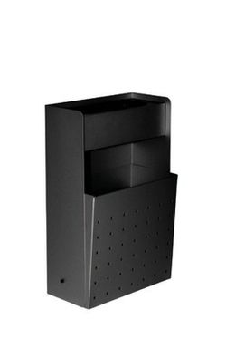 Papelera y cenicero metálica de pared sie