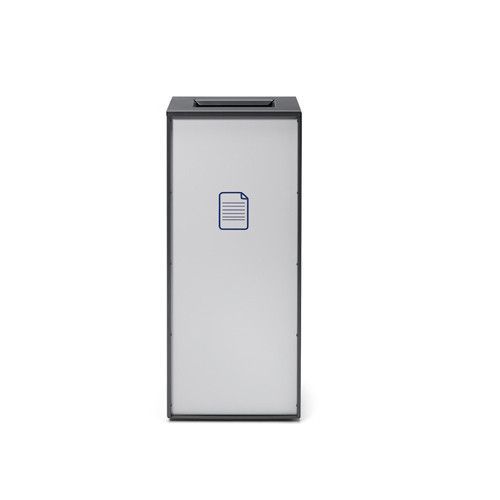 Papelera Zurich de Acero Inoxidable, de 24 x 35 x 71 cm  y  55 L