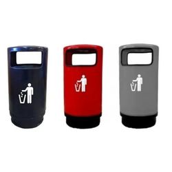 Papeleras gasolinera 90lt anti fuego