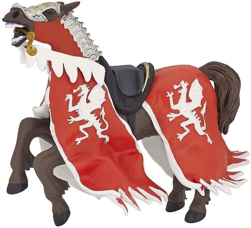 Papo –  Figura Caballo del Dragón preparado para la batalla