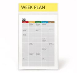 Paquete 10 porta-anuncios adhesivos din a-4