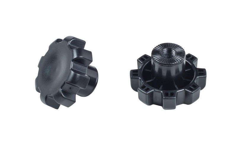 Par de tapas de ajuste roscadas para ruedines bontrager-electra negro