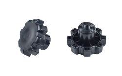 Par de tapas de ajuste roscadas para ruedines bontrager-electra negro