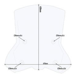 Parabrisas givi sin herrajes ktm adv.390 20adv/r 790-890 19>20 2021