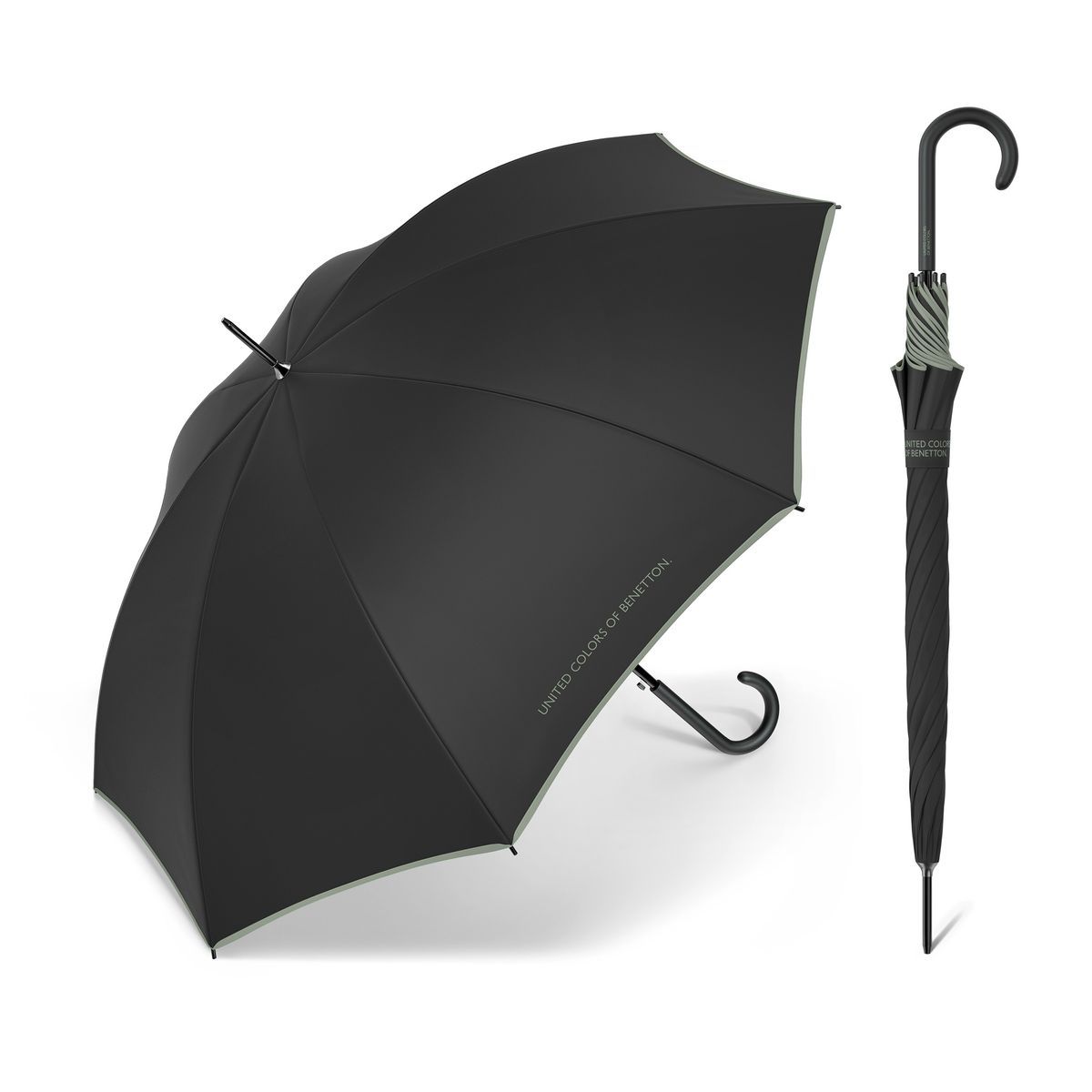 Paraguas Benetton Long Automático BlAutomáticok-Iceberg Green