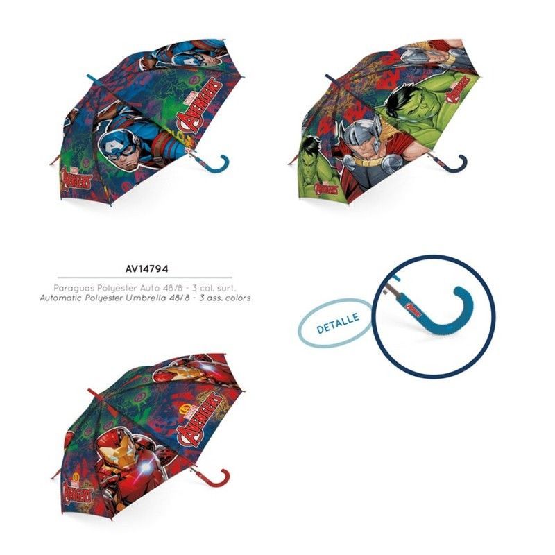 Paraguas Poliester Avengers Automático - 48 cm. - Surtidos
