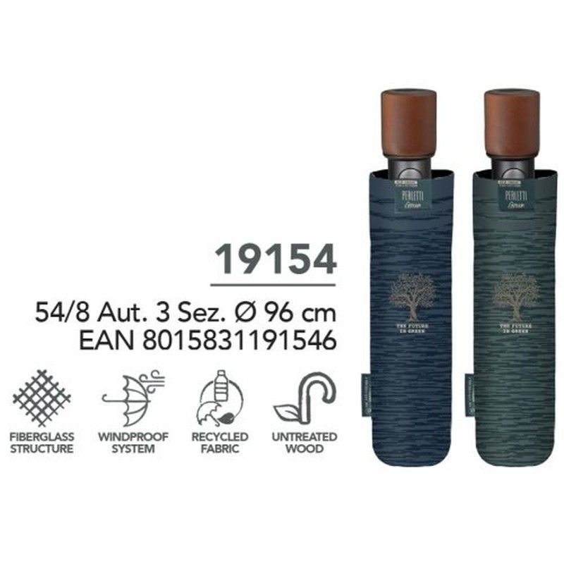 Paraguas Unisex Pleg.Auto.Green 19154/64