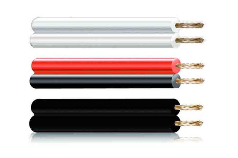 Paralelo 2x2,5mm blanco "audio"  euro/mts