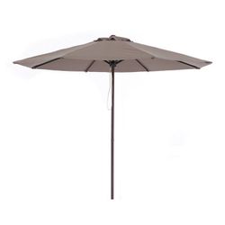 Parasol de aluminio imitación madera con toldo de 3 metros Gran ligereza y resistencia al exterior. ( 8704N114)