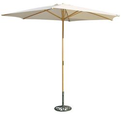 Parasol de madera natural. Parasol Madera 3 Mts Color Crudo