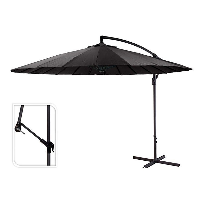 Parasol Excentrico Diam.300cm Color Gris Oscuro