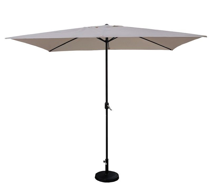 Parasol garden aluminio de 3x2 metros beige