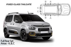 Parasoles de Citroen Berligo L1 2018> Portón trasero de cristal fijó