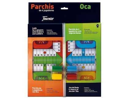 Parchis con Oca Tablero Pequeño 42,5X33X4,45X33X4,4