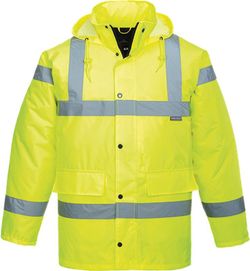Parka de alta visibilidad transpirable