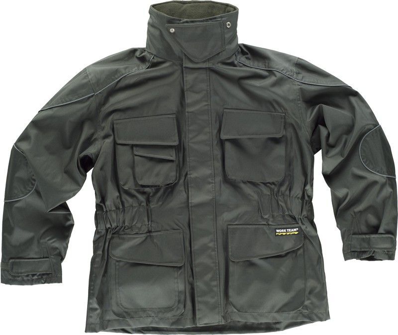 Parka desmontable con forro polar interior Verde