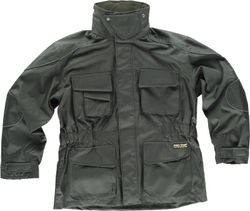 Parka desmontable con forro polar interior Verde