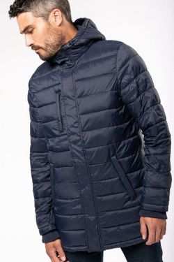 Parka ligera acolchada con capucha para hombre