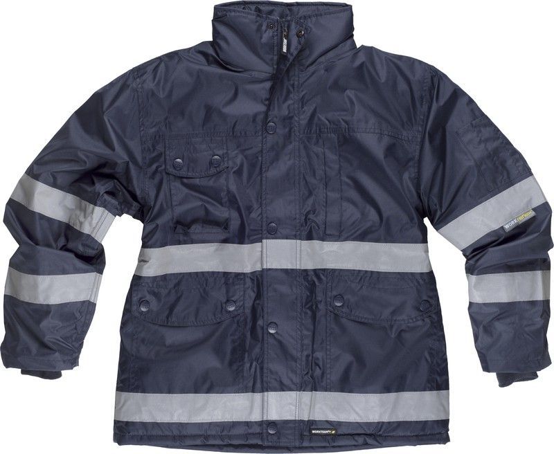 Parka tejido oxford acolchada Marino