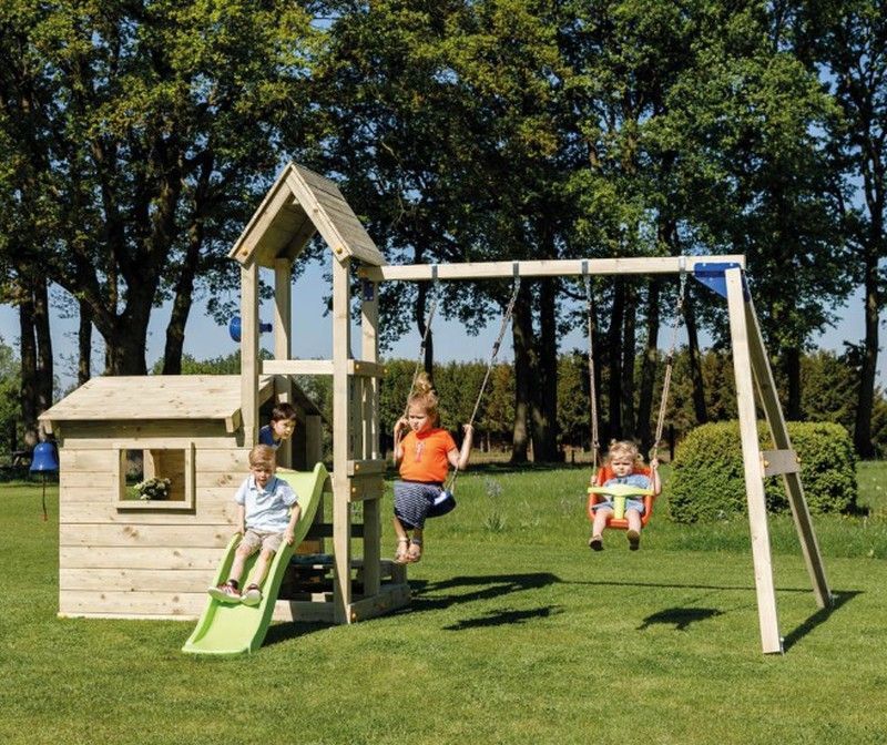 Parque infantil LOOK-OUT “M” con columpio doble MA811801