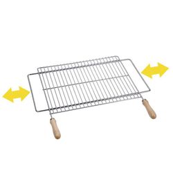 Parrilla Extensible Zincada 70x40cm