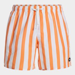 Party Swim Shorts Orange White