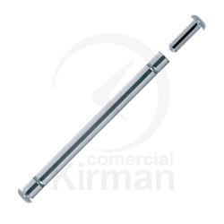 Pasadores Reloj Acero 261512 C. Remache P. Cierres Seguridad Diámetro 1,00mm x 22mm Largo