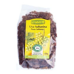 Pasas sultanas rapunzel 500 g bio ecológico